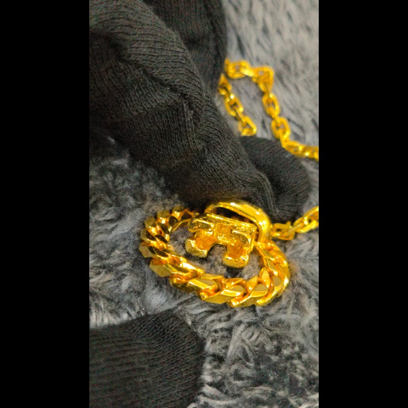 🍀Celine Vintage🍀 凱旋門金屬圓環項鍊-16