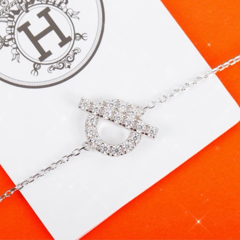 Hermès 愛馬仕 Finesse 鑽石手鍊 (白金) SH-2