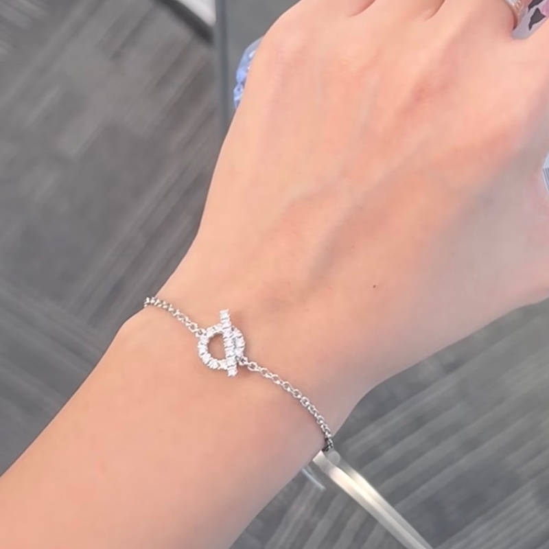 Hermès 愛馬仕 Finesse 鑽石手鍊 (白金) SH-5