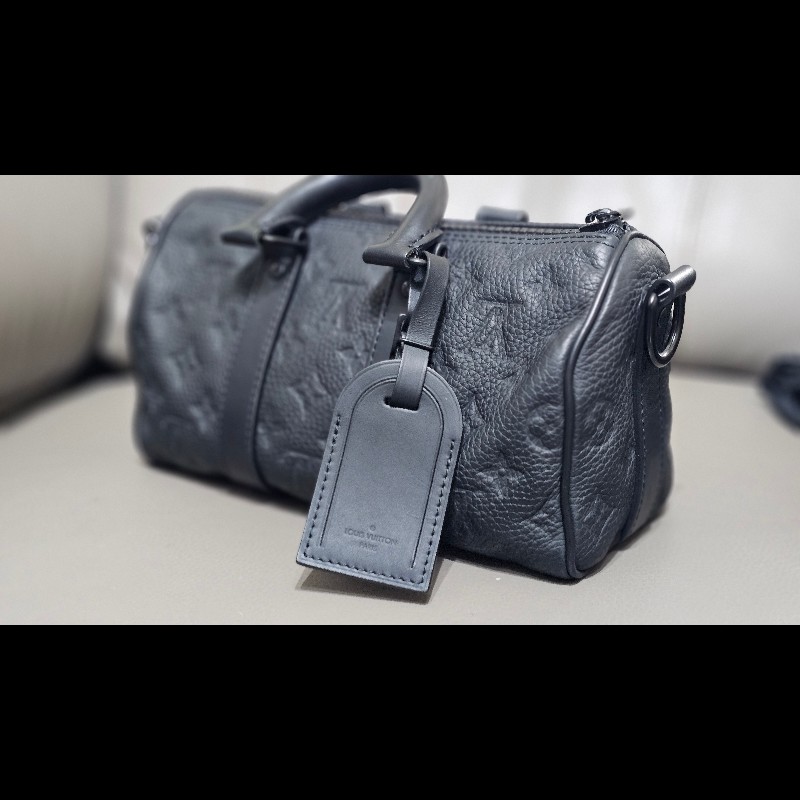 Louis Vuiton keepall25 （M20900） 波士頓包全皮壓紋款（男女可用）-32