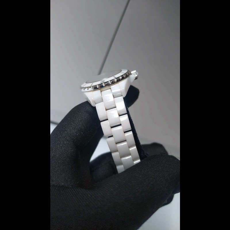 Chanel 白陶12點鑽J12 33mm-5
