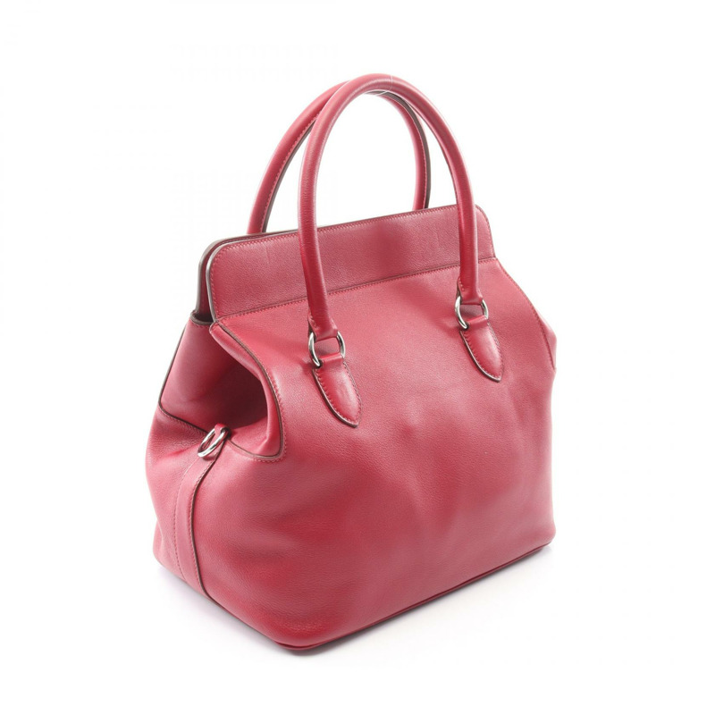 愛馬仕 Toolbox 26 單肩手提包，Swift 皮革，波爾多紅寶石色，SHW 五金，二手，女士款-1