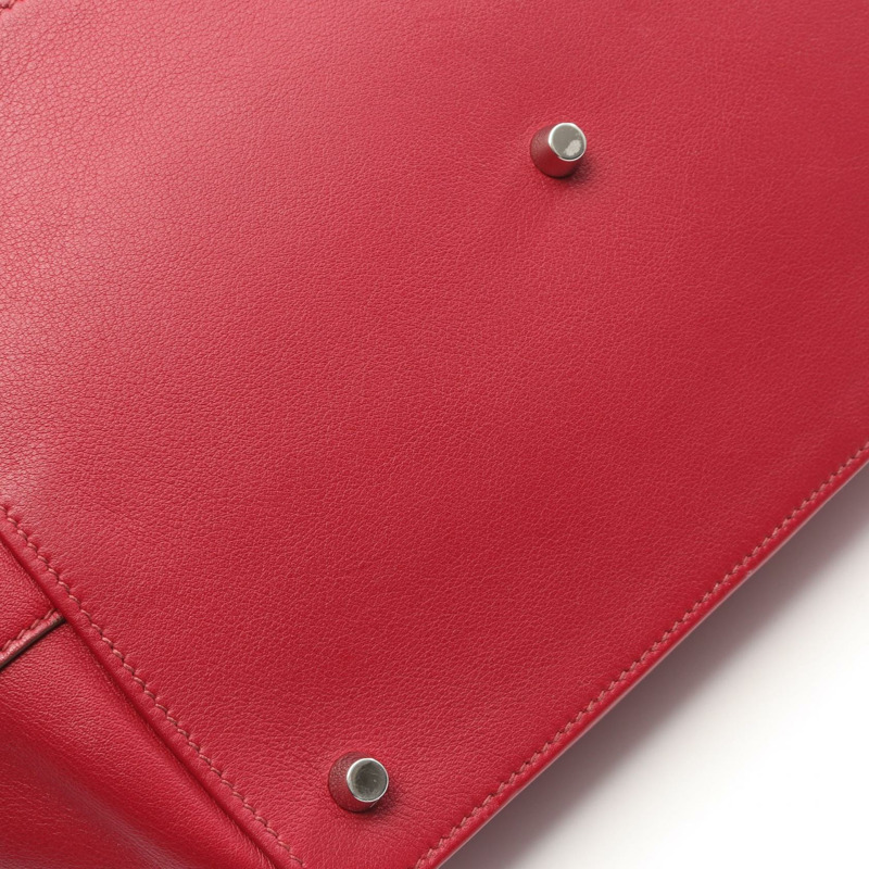 愛馬仕 Toolbox 26 單肩手提包，Swift 皮革，波爾多紅寶石色，SHW 五金，二手，女士款-9