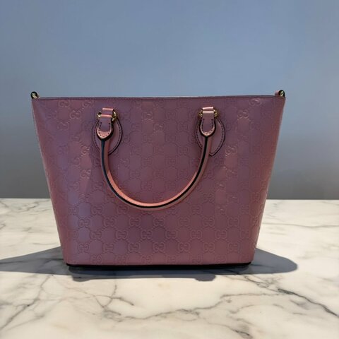 Gucci Signature pink托特包