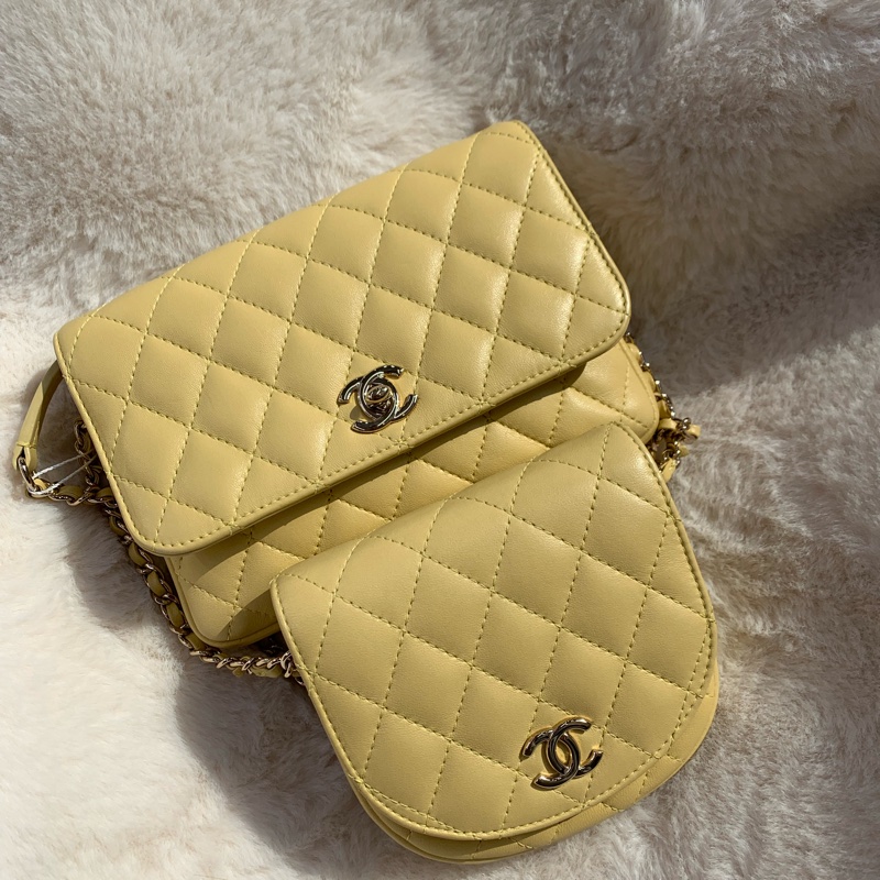 CHANEL 小雞黃子母袋 XC318-0