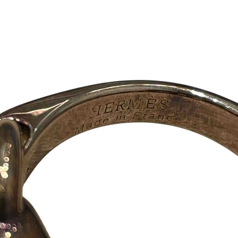HERMES 愛馬仕 GALOP 馬造型銀戒 925 SIZE:57-6
