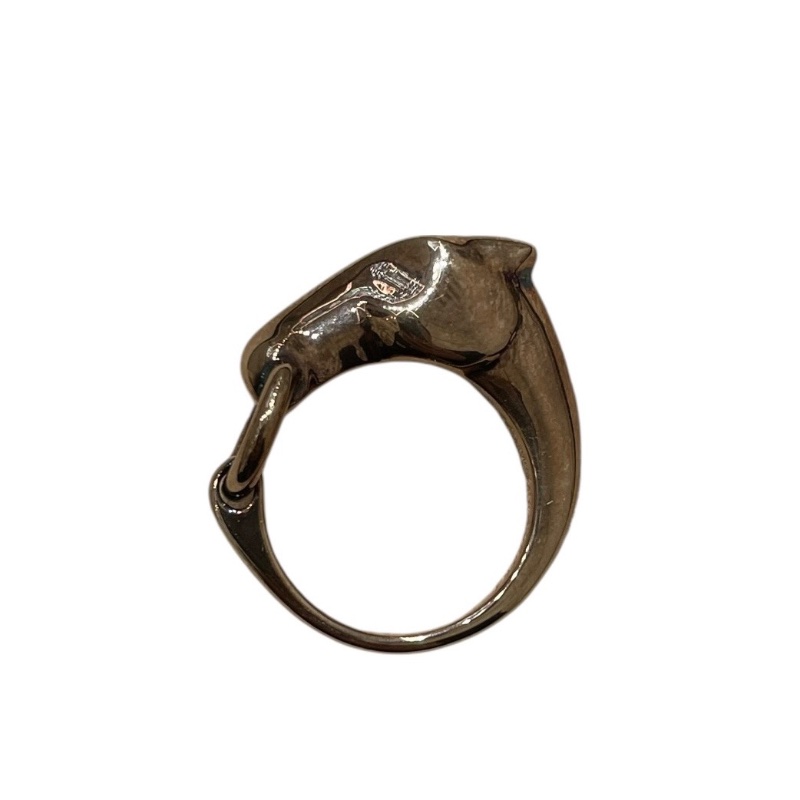 HERMES 愛馬仕 GALOP 馬造型銀戒 925 SIZE:57-7