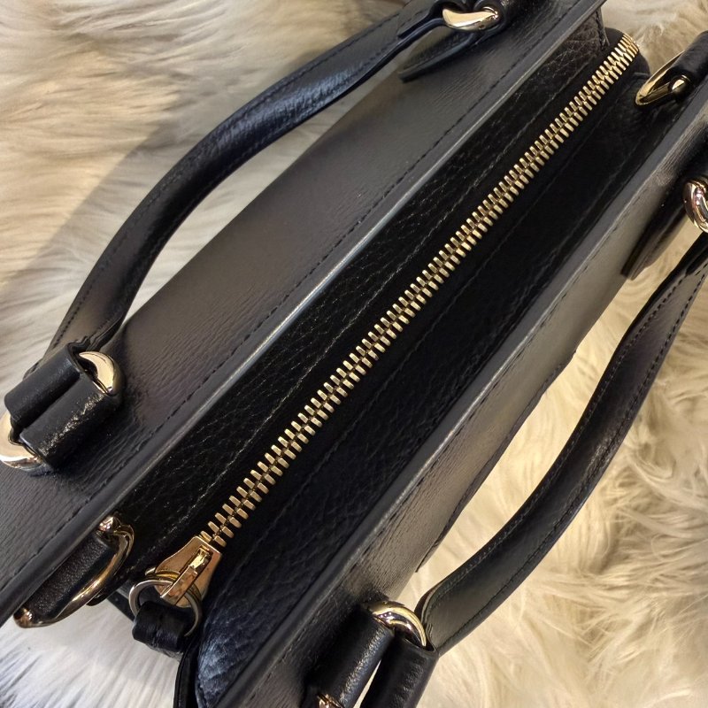 近全新 Gucci Soho 雙G牛皮手提-4