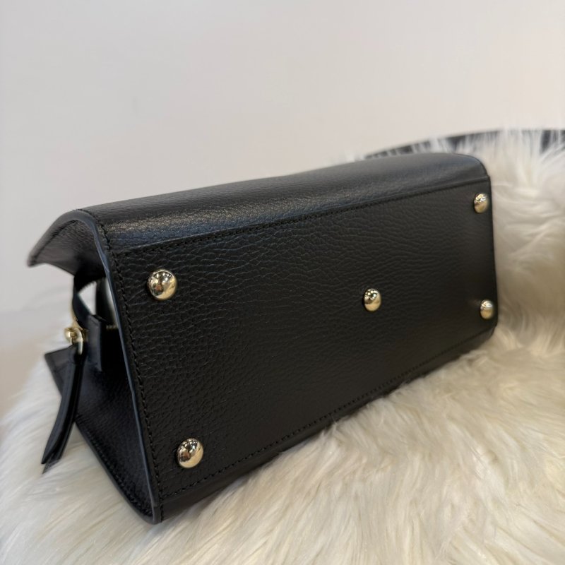 近全新 Gucci Soho 雙G牛皮手提-7