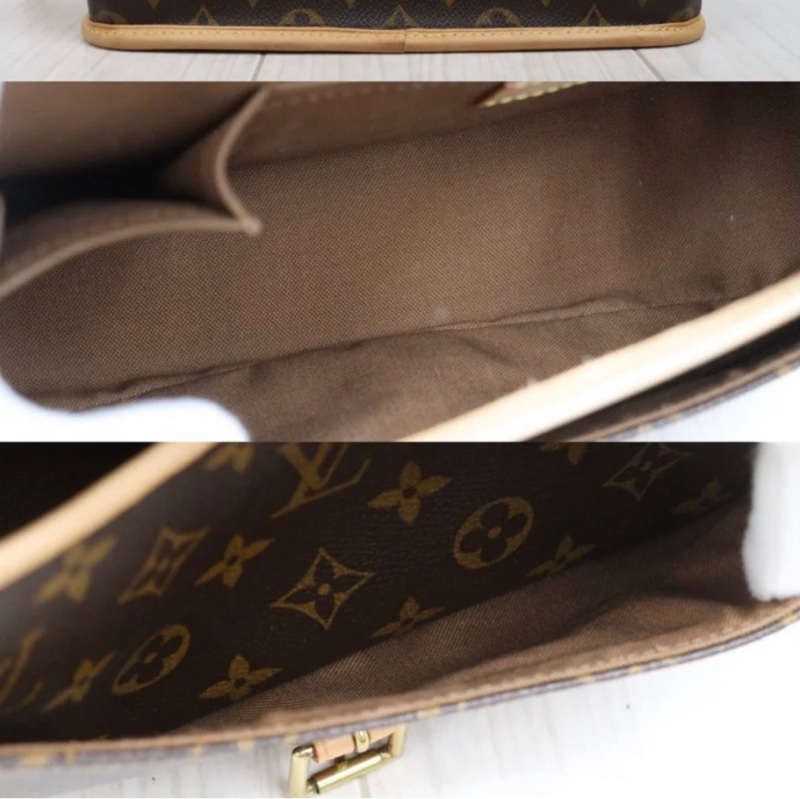 「JL精品代購」9新 LV 法棍Baguette郵差包-10