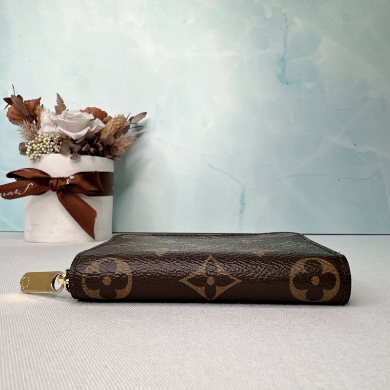 LV 老花拉鏈零錢包-6