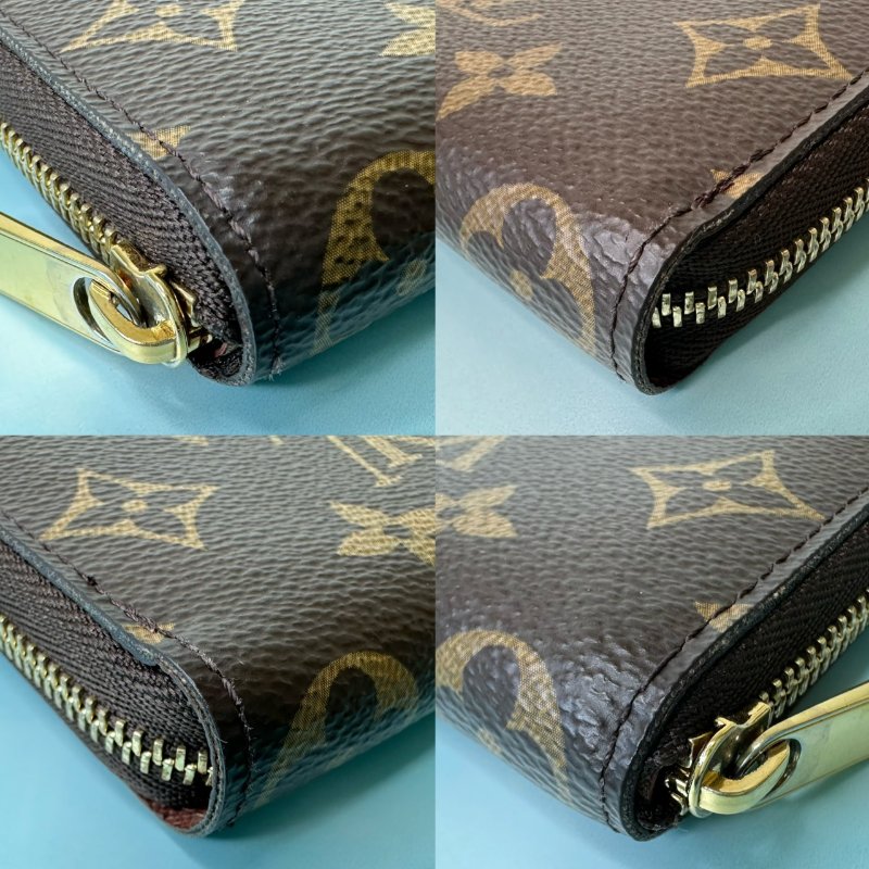 LV 老花拉鏈零錢包-7
