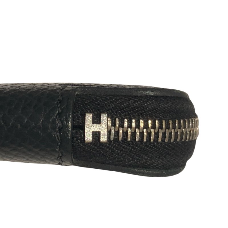 HERMES 愛馬仕 SILK IN COIN CASE 絲巾零錢包 黑色 多色 圖騰 D刻印-3