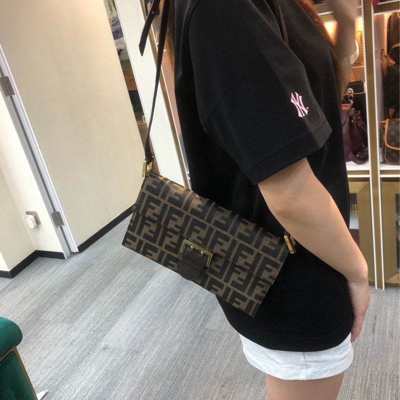 FENDI 中古老花 長形 Hobo XC326-10