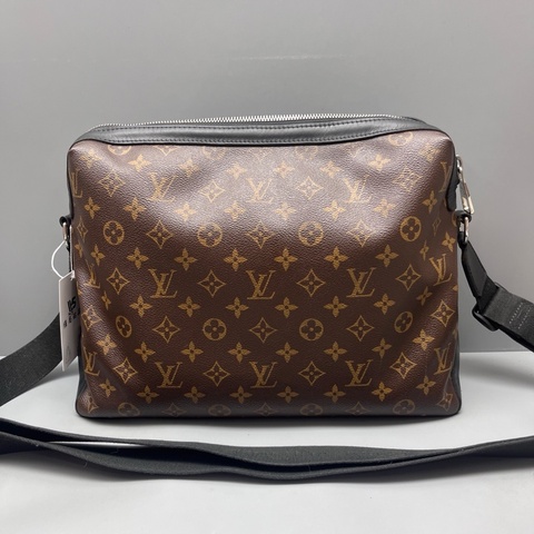 LV 97新 老花拼皮郵差包 尺寸35*24