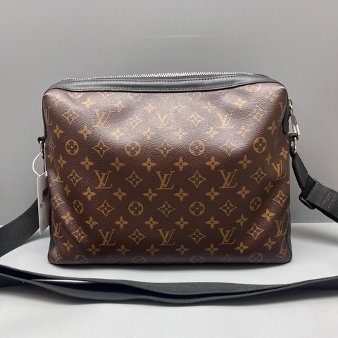 LV 97新 老花拼皮郵差包 尺寸35*24