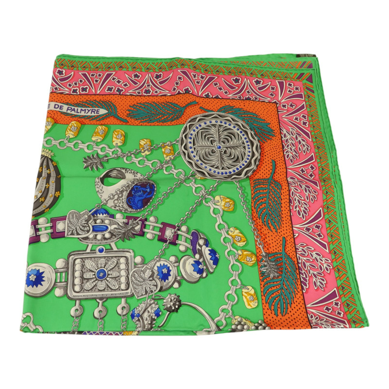 HERMES 絲質Scarf 90X90絲巾-1