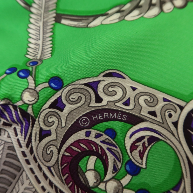 HERMES 絲質Scarf 90X90絲巾-6