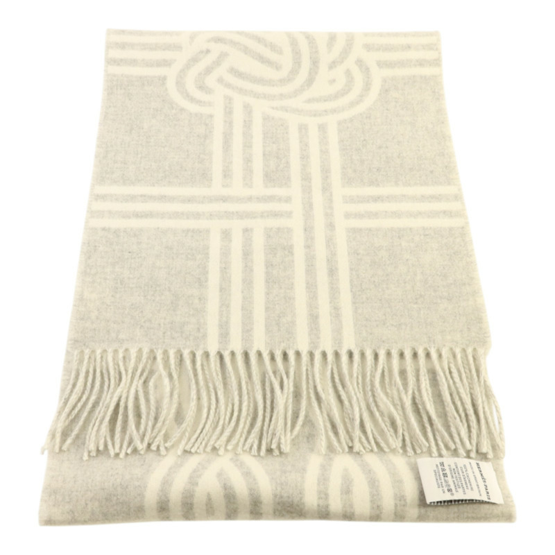 HERMES 羊絨Petite Casaque Noeuds Marins 30x160cm圍巾-3