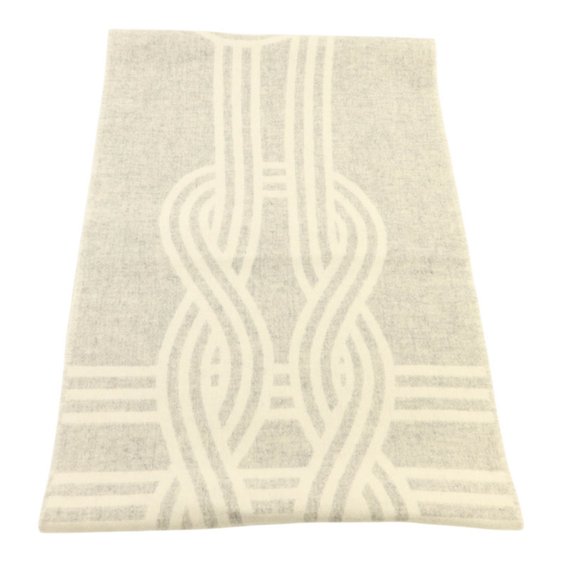 HERMES 羊絨Petite Casaque Noeuds Marins 30x160cm圍巾-4