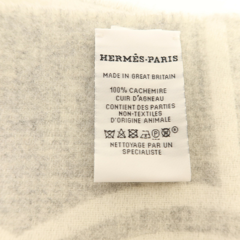 HERMES 羊絨Petite Casaque Noeuds Marins 30x160cm圍巾-6