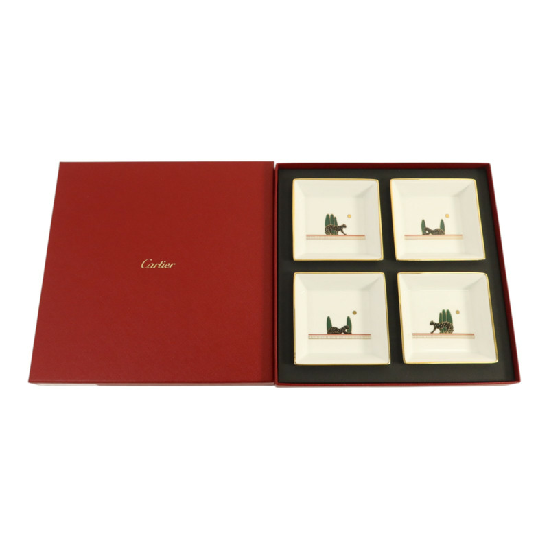 CARTIER 陶瓷碗Panthere de Cartier Dish陶盘子-8