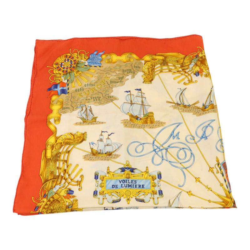 HERMES 絲質Voiles De Lumiere絲巾-1