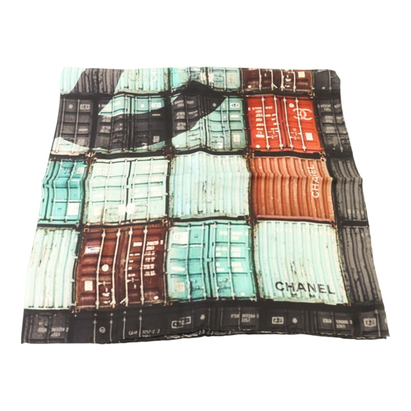 CHANEL 絲質Scarf 86x86絲巾-1