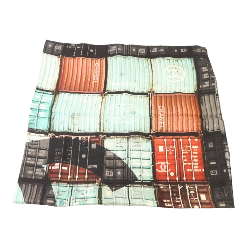 CHANEL 絲質Scarf 86x86絲巾-3