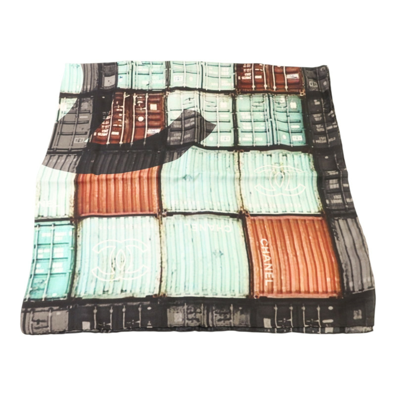 CHANEL 絲質Scarf 86x86絲巾-4
