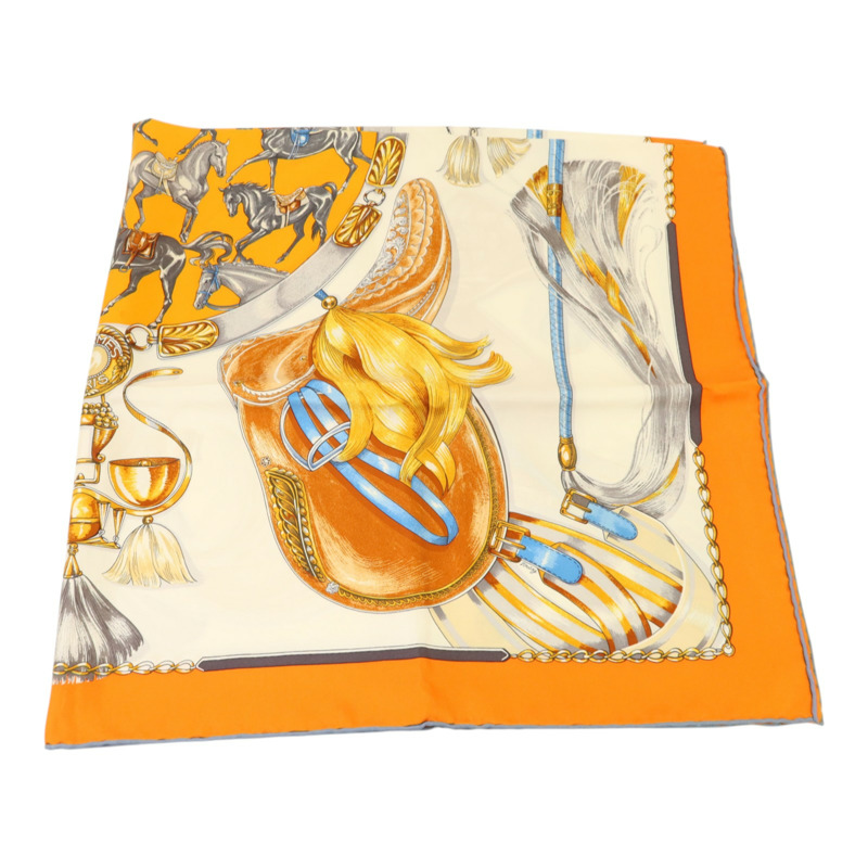 HERMES 絲質Scarf 90X90絲巾-3