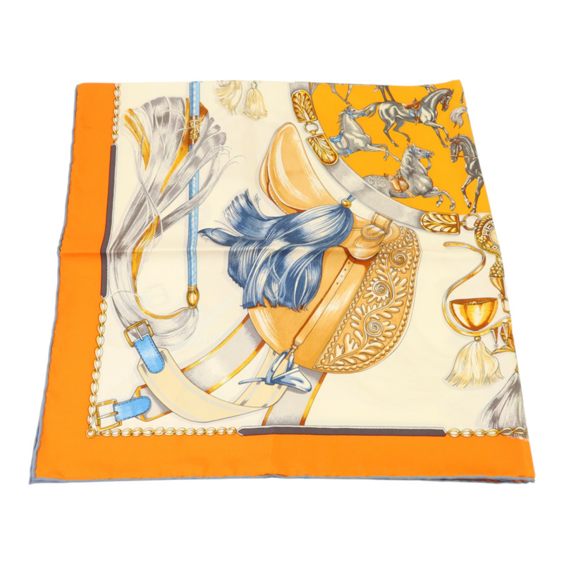 HERMES 絲質Scarf 90X90絲巾-4