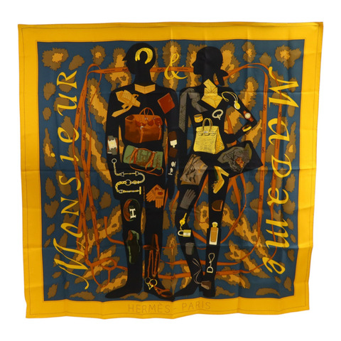HERMES 絲質Scarf 90x90Scarf絲巾