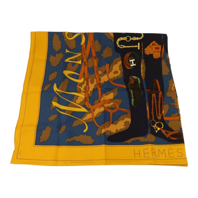 HERMES 絲質Scarf 90x90Scarf絲巾-2