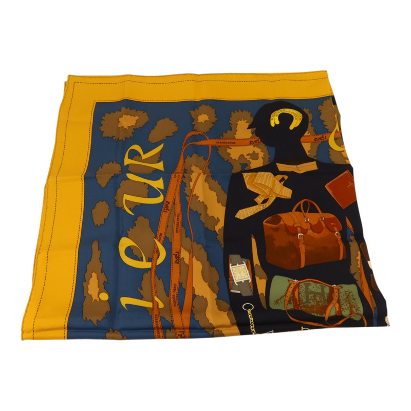 HERMES 絲質Scarf 90x90Scarf絲巾-4