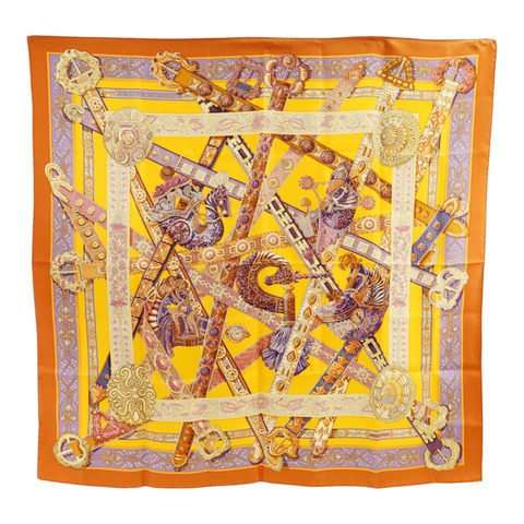 HERMES 絲質Scarf 90x90Scarf絲巾