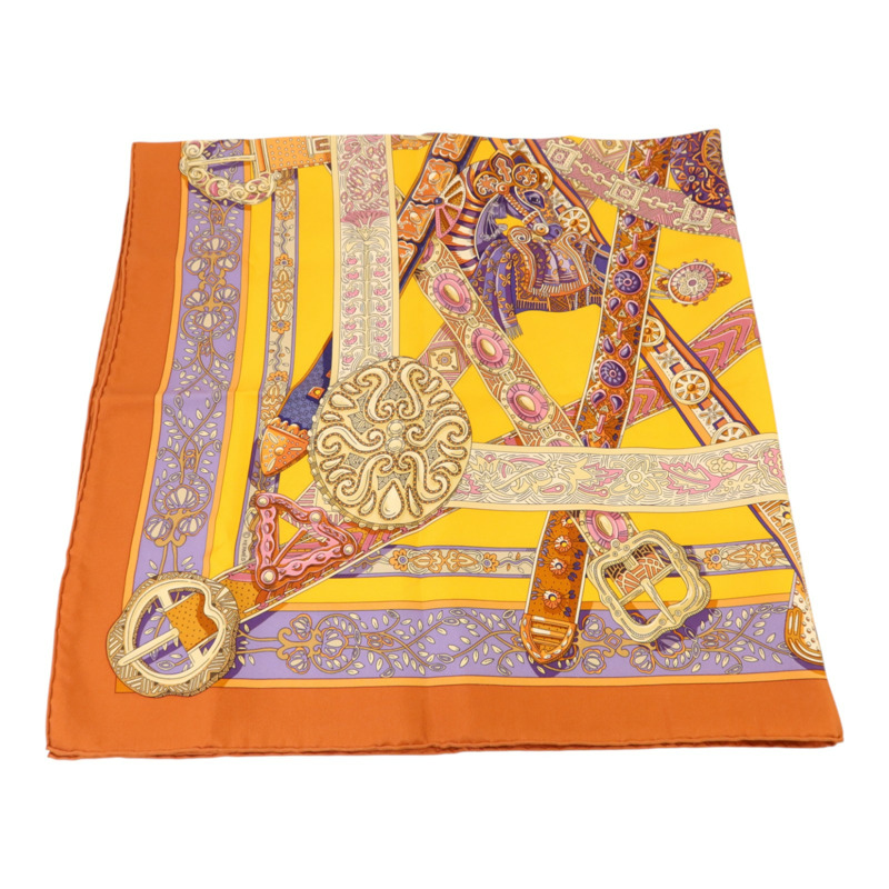 HERMES 絲質Scarf 90x90Scarf絲巾-3