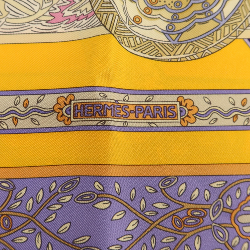 HERMES 絲質Scarf 90x90Scarf絲巾-5