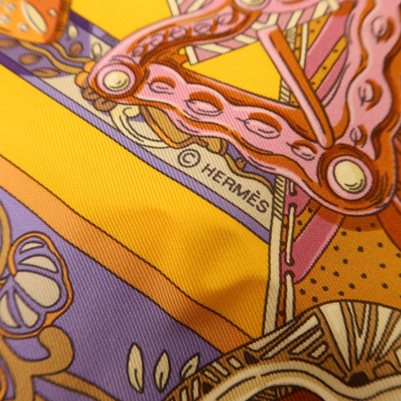HERMES 絲質Scarf 90x90Scarf絲巾-6