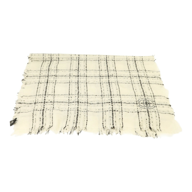 CHANEL 羊毛/棉質Scarf圍巾-2