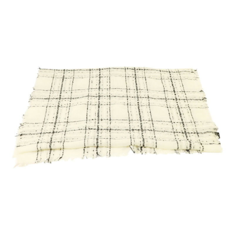 CHANEL 羊毛/棉質Scarf圍巾-3