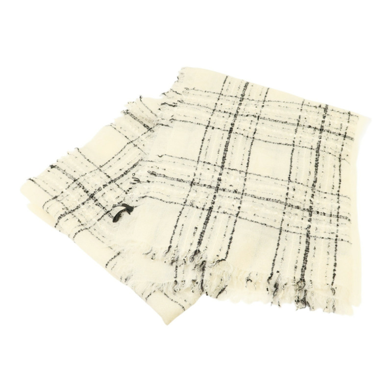 CHANEL 羊毛/棉質Scarf圍巾-6