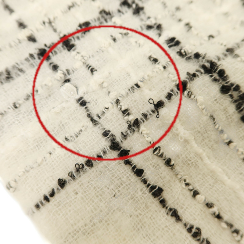 CHANEL 羊毛/棉質Scarf圍巾-11