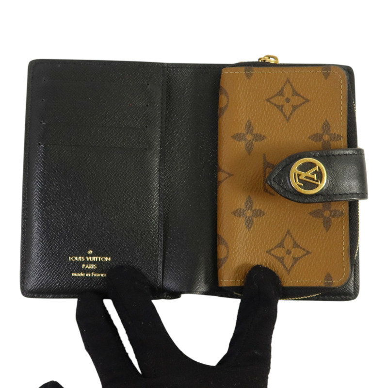 LOUIS VUITTON Monogram Reverse Juliette金扣錢包-5