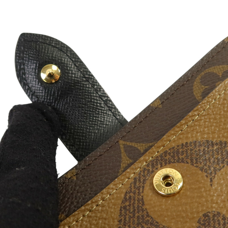 LOUIS VUITTON Monogram Reverse Juliette金扣錢包-15