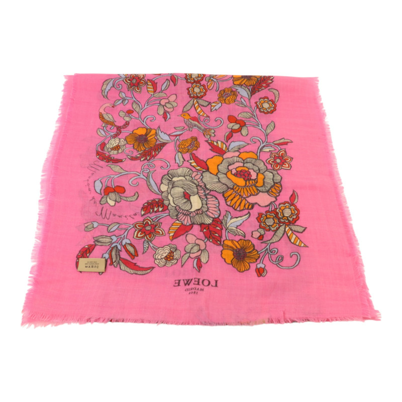 LOEWE 羊絨/絲質/羊毛Scarf圍巾-2