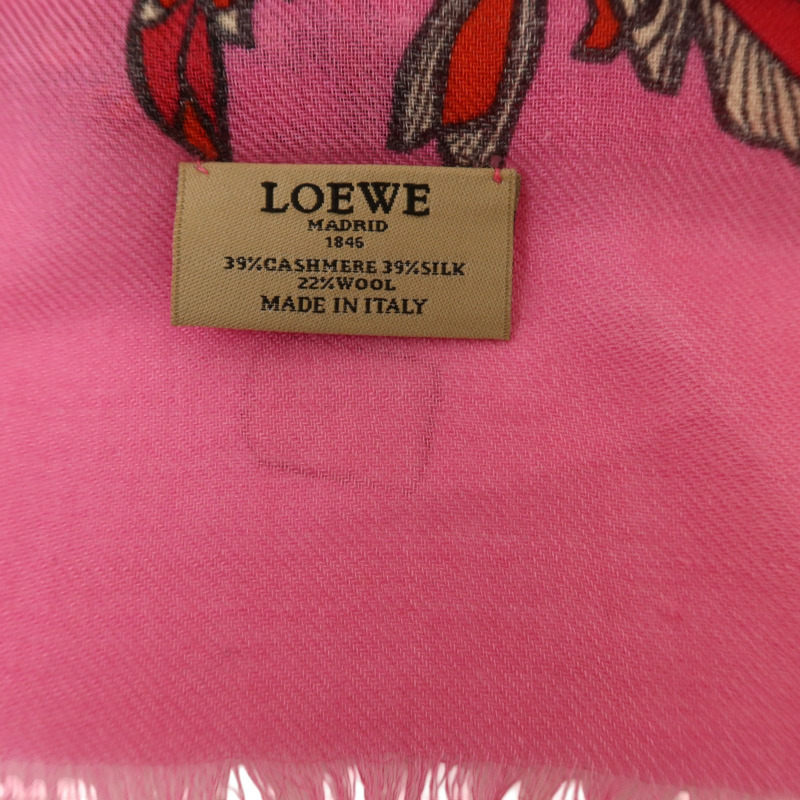 LOEWE 羊絨/絲質/羊毛Scarf圍巾-6