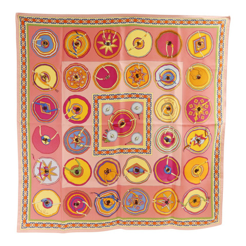 HERMES 絲質Belles Du Mexique 90x90絲巾