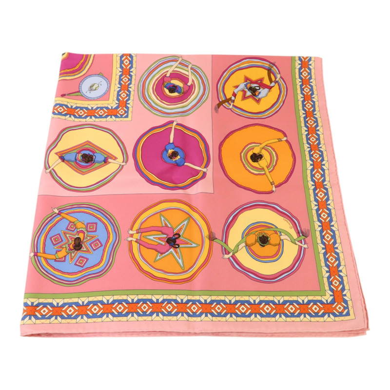 HERMES 絲質Belles Du Mexique 90x90絲巾-2