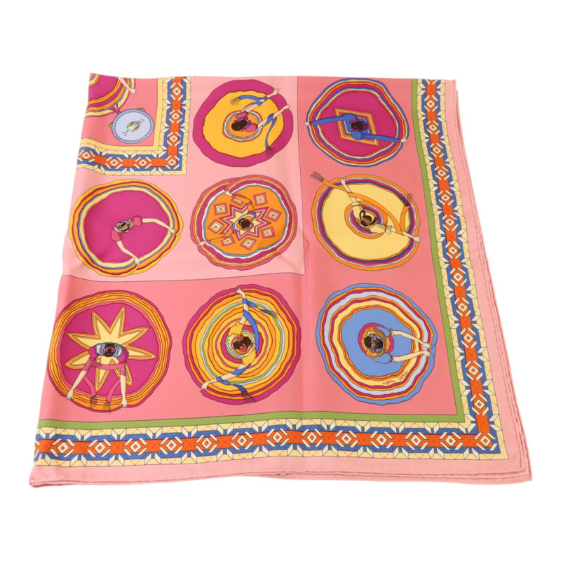 HERMES 絲質Belles Du Mexique 90x90絲巾-3